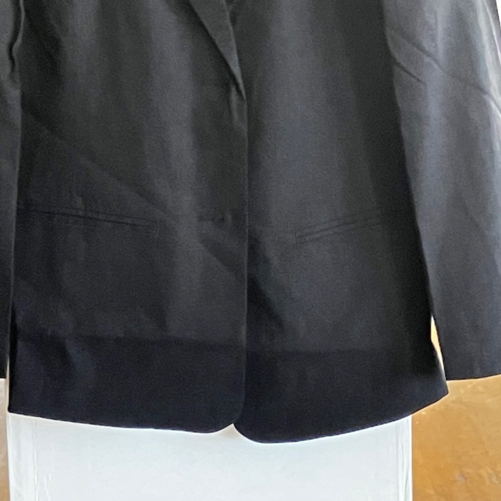Black linen blazer fully lined - Picture 5 of 7